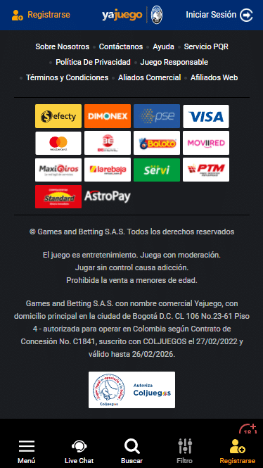 Depositar en Yajuego: m&eacute;todos disponibles