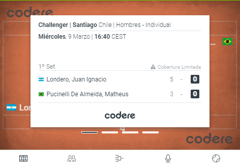Apostar en vivo Codere